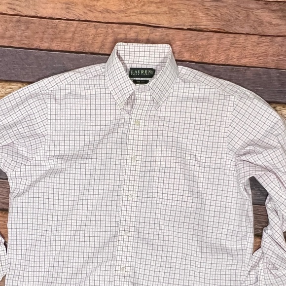 Lauren Ralph Lauren Plaid Dress Suit Mens Shirt 15.5 (32 - 33) - Picture 2 of 6